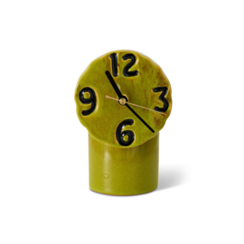 HKliving® - Retro Ceramic Clock - Olive (ACL0003)