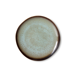 HKliving® - Ceramic 70's Side Plates - Contrast - Set of 2 (KST0210)