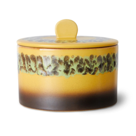 HKliving® - Ceramic 70's Cookie Jar - Kelp (KST0050)