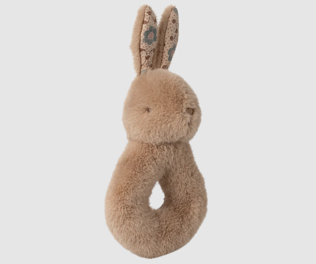 Maileg - Rabbit Rattle Set - Cream Peach