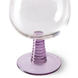 HKliving® - Swirl Wine Glass Low - Purple (AGL4478)