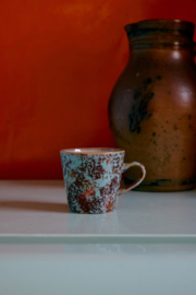 HKliving® - Ceramic 70's Americano Mug - Patina (KST0130)