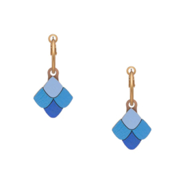 Materia Rica - Scales Blue Earrings