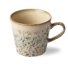 HKliving® - Ceramic 70's Cappuccino Mug - Hail (ACE6866)