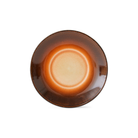 HKliving® - Ceramic 70's Saucers - Set of 4 - Roasts (ACE7302)