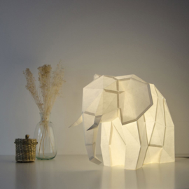OWL Paperlamps - Big Elephant Cotton White