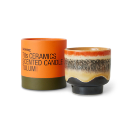 HKliving® - Ceramic 70's Scented Candle - Tulum (ACS0003)