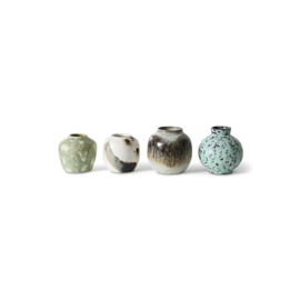 HKliving® - Ceramic 70's Small Vases - Canyon (AVC0004)