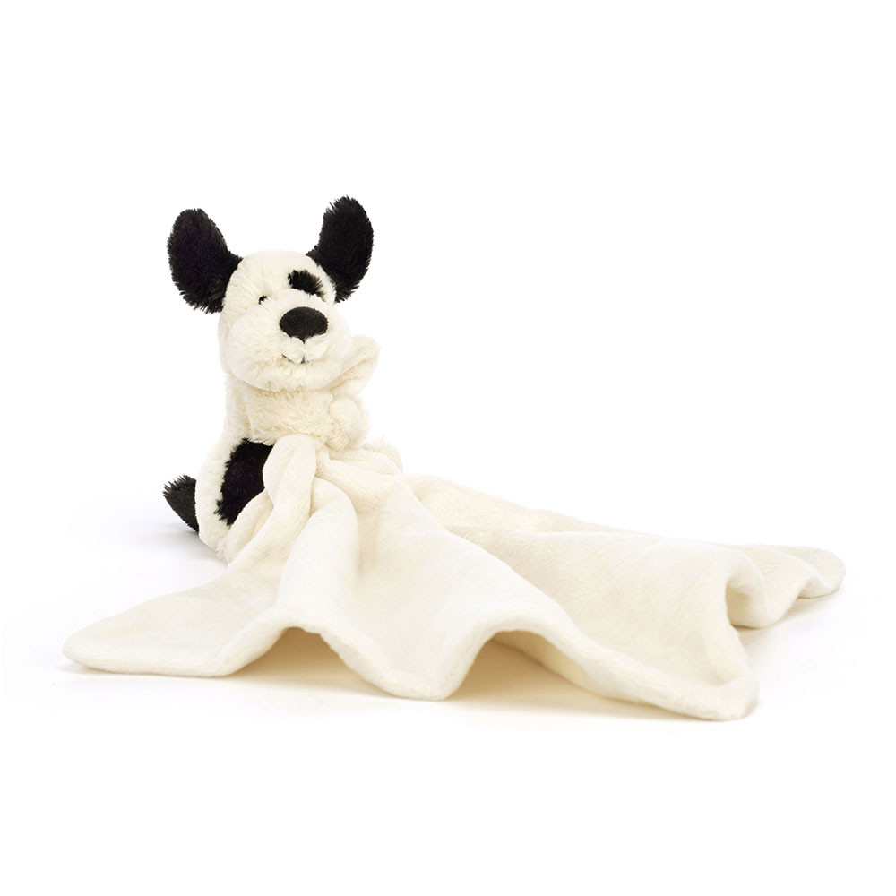 Jellycat - Bashful Black & Cream Puppy Soother