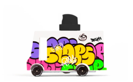 Candylab Toys Houten Auto - Graffiti Van Black