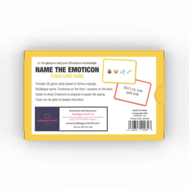 Name The Emoticon - Flash Card Game