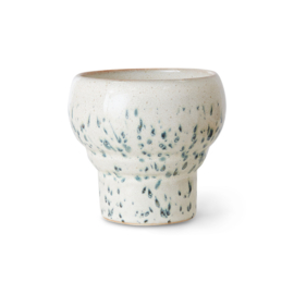 HKliving® - Ceramic 70's Lungo Mugs - Coral - Set of 2 (KST0028)