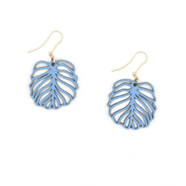 Materia Rica - Striped Leaf Night Earrings