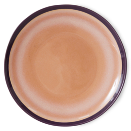 HKliving® - Ceramic 70's Dinner Plates - Bedrock - Set of 2 (ACE7268)