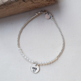 Armband dames | Sophie | Zilver | Met naam