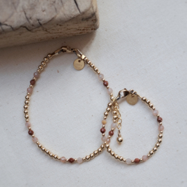 Moeder dochter armband | Marilou goud