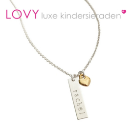 LOVY Bar ketting met naam van je kind