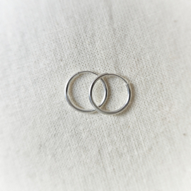 Oorbel 12 mm  | Echt zilver