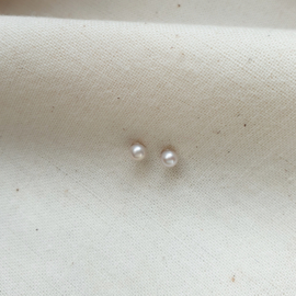 Oorbel | Parel 3 mm | Goud