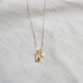 Moederdag cadeau | Ketting letter & geboortesteen | GOUD - GOLD FILLED