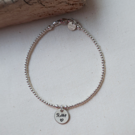 Armband dames | Lieve | Zilver | Met naam