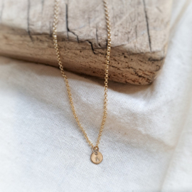 Moederdag cadeau | Ketting letter |  Rond 6 mm | GOUD - GOLD FILLED