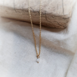 Ketting geboortesteen | 4 mm | GOUD - GOLD FILLED