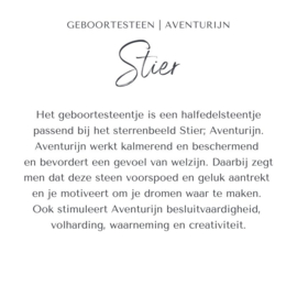 Geboortesteen Stier 4 mm facet | 20-04 / 20-05 | Aventurijn