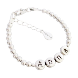 LOVY armband met naam | Lovely letters 3 MM