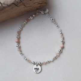 Armband met naam | Louise | Zilver