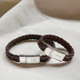 Armband met naam | Mees | Glans | RVS