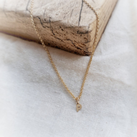 Geboorte ketting | Goud | Letterketting cut out