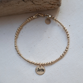 Armband dames | Mila | Goud | Met naam