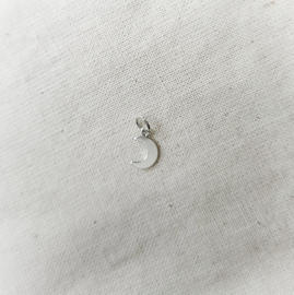 Maantje | 6 mm |  .925 ZILVER (Alleen voor kettingen en oorbellen)