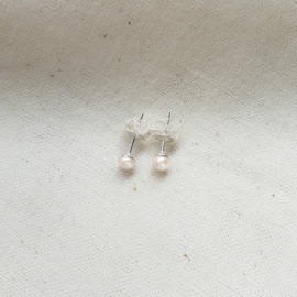 Bruidssieraden | Bruidsoorbellen | Parel 3 mm | Zilver