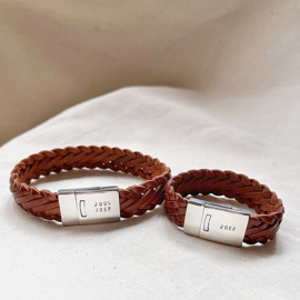 Armband met naam | Bram |  Glans | RVS