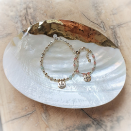 Mama armband | Saskia | Zilver & goud