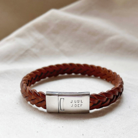 Armband met naam | Matthijs |  Glans | RVS