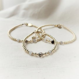 3 generatie armband | Geboortesteen | ZILVER OF GOUD