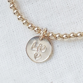 Mama armband | Saskia | Zilver & goud