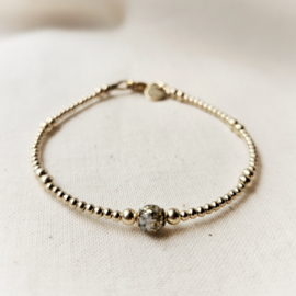 As armband  | Pip  2 mm | GOUD - GOLD FILLED