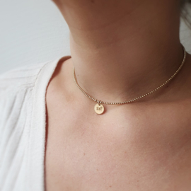 Ketting naam | Kralen 2 mm | GOUD - GOLD FILLED