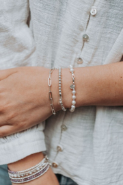 Armband dames | Paperclip | Zilver