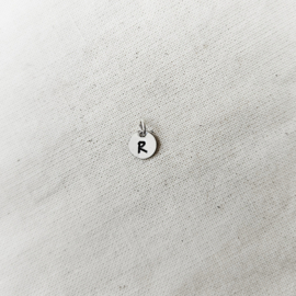Initiaalbedel zilver | voor symbool of initiaal | 6 mm