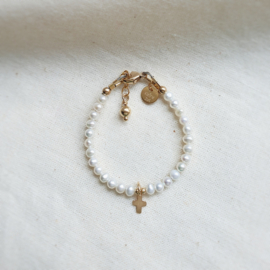 Communie cadeau | Communie armband | Goud | Lotte