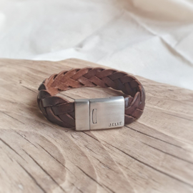 Armband heren |  Ollie |  Mat | RVS