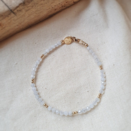 Armband dames goud | Millie | Maansteen