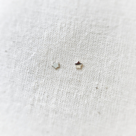 Oorbel mini ster 3 mm |  Paar | Sterling zilver