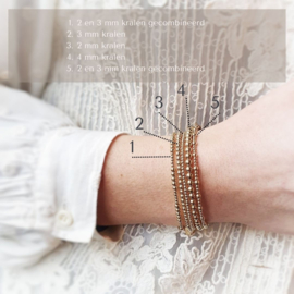 As armband  | Juul  3 mm | .925 STERLING ZILVER