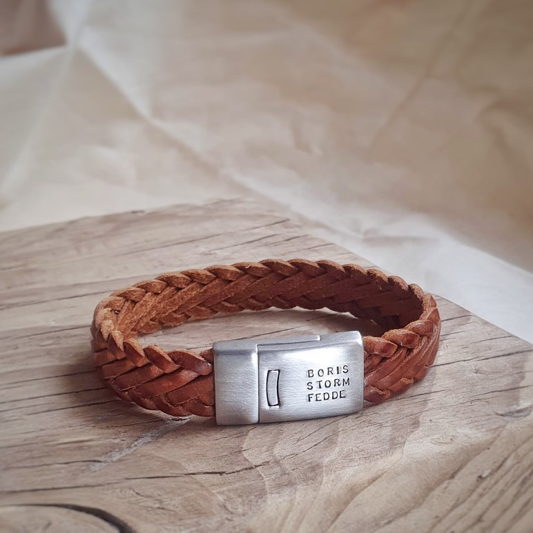 Iedereen Maakte zich klaar warmte Armband heren | Met naam | Bram | RVS